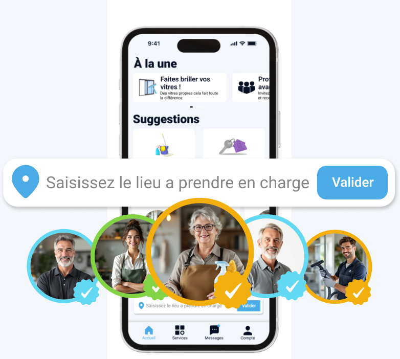 Aperçu de l’application Instaid